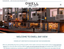Tablet Screenshot of dwellbayview.com